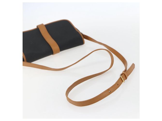 Saint Laurent Borsa a Spalla in Tela Nera e Oro Auth 151604 Nero D'oro - vista 7