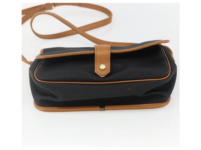 Saint Laurent Borsa a Spalla in Tela Nera e Oro Auth 151604 Nero D'oro - vista 9