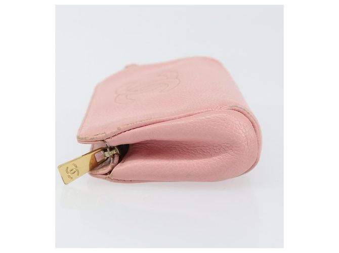 Bolso CHANEL COCO Mark de Piel Caviar Rosa Oro CC Auth bs31452 Dorado - vista 5