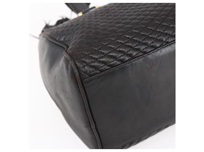 BALLY Handtasche aus Leder Schwarz Gold Auth 154726 Golden - Ansicht 11