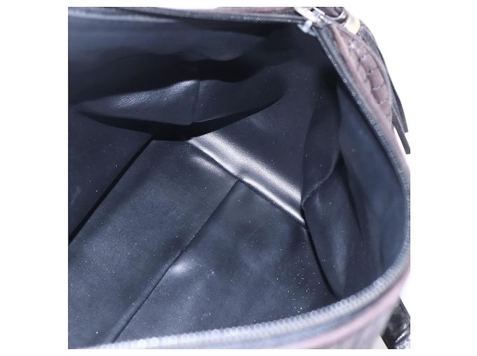 BALLY Handtasche aus Leder Schwarz Gold Auth 154726 Golden - Ansicht 18
