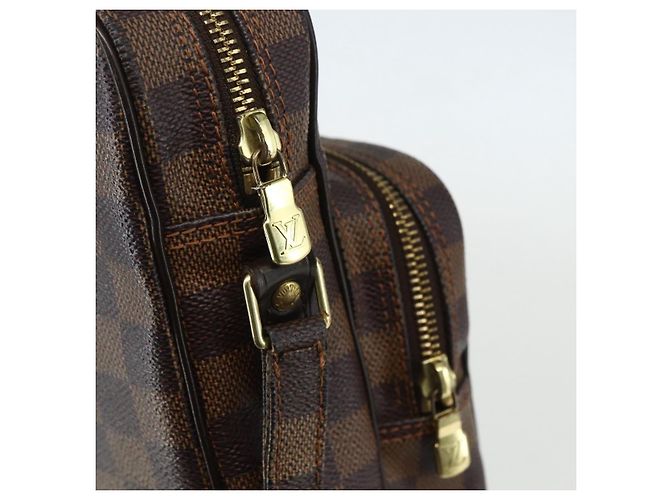 LOUIS VUITTON Borsa a Spalla Amazon Damier Ebene SPO N48074 LV Auth 155271V - vista 14
