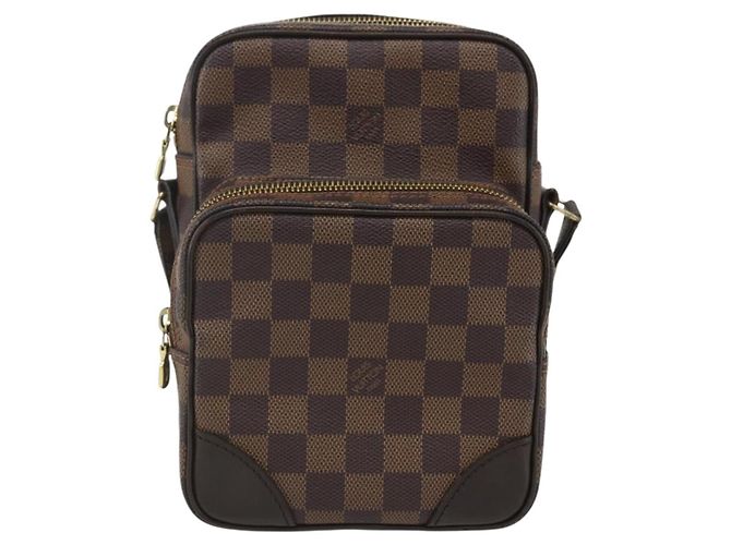 LOUIS VUITTON Borsa a Spalla Amazon Damier Ebene SPO N48074 LV Auth 155271V - vista 2