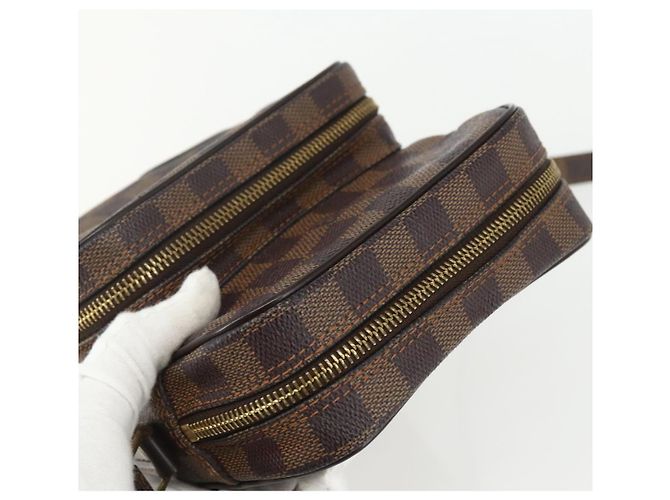 LOUIS VUITTON Borsa a Spalla Amazon Damier Ebene SPO N48074 LV Auth 155271V - vista 6