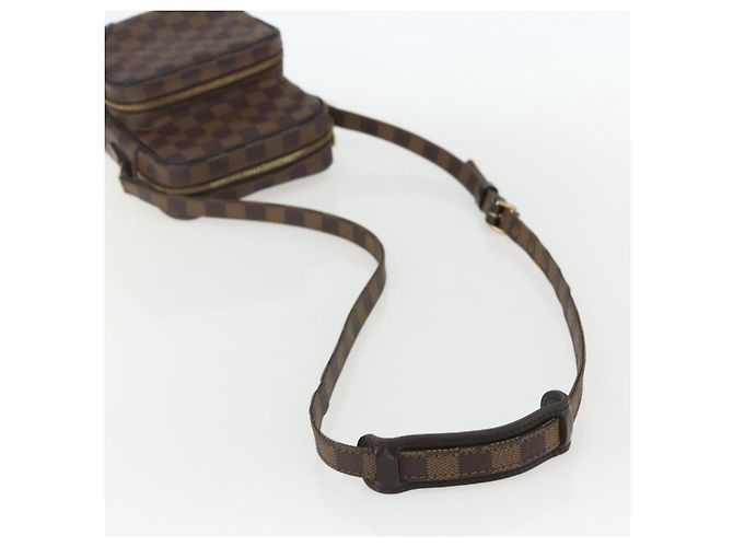 LOUIS VUITTON Borsa a Spalla Amazon Damier Ebene SPO N48074 LV Auth 155271V - vista 7
