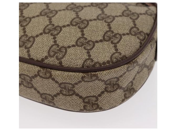 Borsa Sherry Line GG Supreme Web di GUCCI in PVC beige e rosso 007 58 6112 9411 Auth BA8618 - vista 11