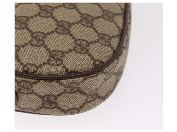 Borsa Sherry Line GG Supreme Web di GUCCI in PVC beige e rosso 007 58 6112 9411 Auth BA8618 - vista 12