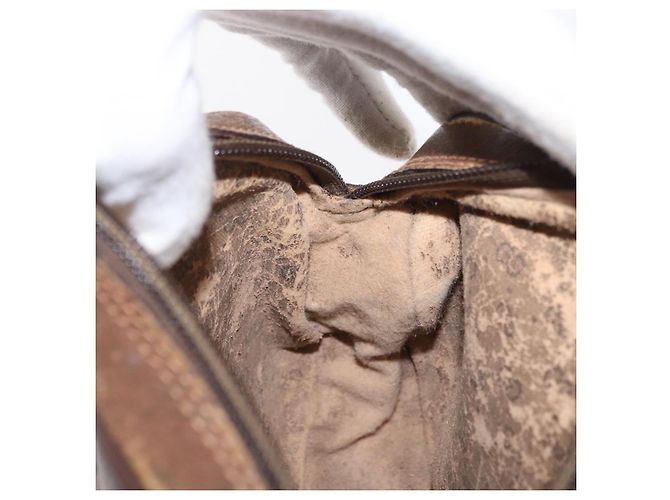 Borsa Sherry Line GG Supreme Web di GUCCI in PVC beige e rosso 007 58 6112 9411 Auth BA8618 - vista 19