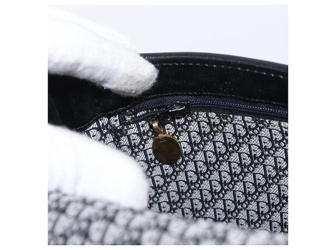 Borsa a spalla con catena Christian Dior in pelle nera e oro Auth ka658 Nero D'oro - vista 20