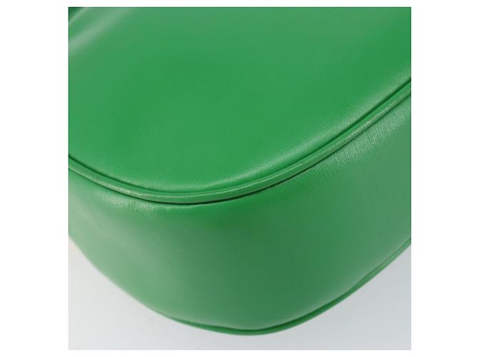 Céline Borsa a Spalla CELINE in Pelle Verde Oro Auth 155324 D'oro - vista 11