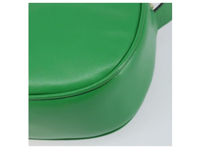Céline Borsa a Spalla CELINE in Pelle Verde Oro Auth 155324 D'oro - vista 12