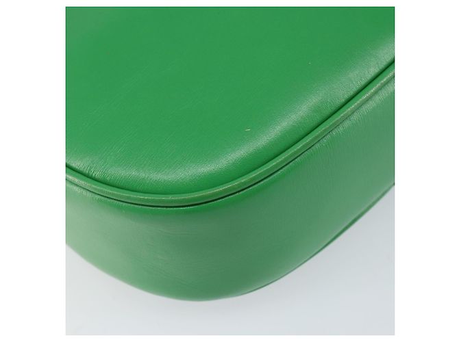 Céline Borsa a Spalla CELINE in Pelle Verde Oro Auth 155324 D'oro - vista 13