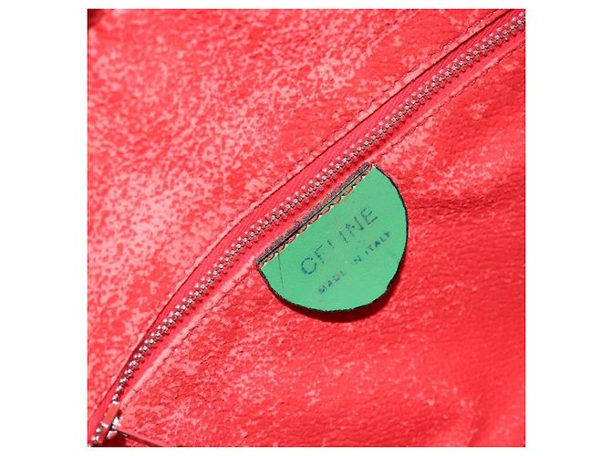 Céline Borsa a Spalla CELINE in Pelle Verde Oro Auth 155324 D'oro - vista 15