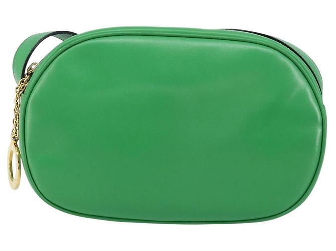 Céline Borsa a Spalla CELINE in Pelle Verde Oro Auth 155324 D'oro - vista 2