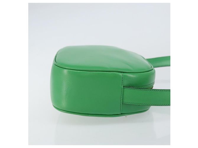 Céline Borsa a Spalla CELINE in Pelle Verde Oro Auth 155324 D'oro - vista 4