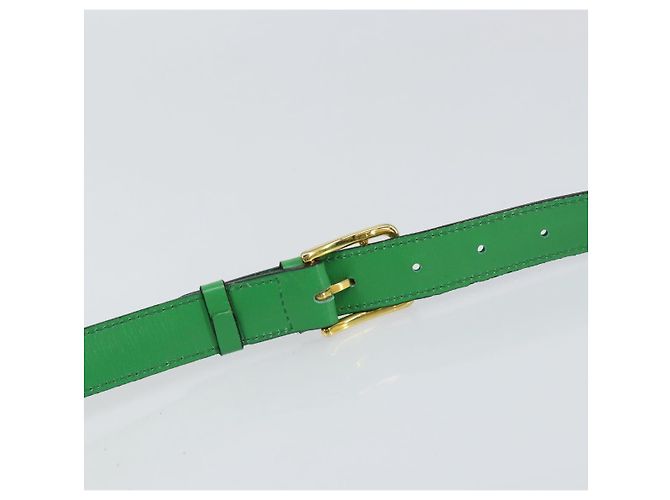 Céline Borsa a Spalla CELINE in Pelle Verde Oro Auth 155324 D'oro - vista 8