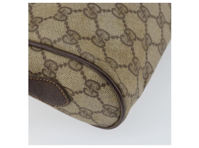 Borsa Sherry Line GG Supreme Web di GUCCI in PVC beige e oro 119 02 087 Auth 154660 D'oro - vista 13