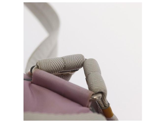 PRADA Backpack Nylon Pink Silver Auth 152952 Silvery - view 10