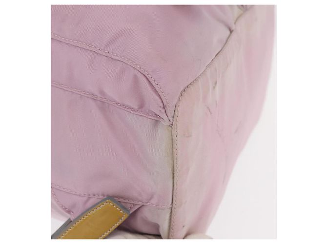 PRADA Backpack Nylon Pink Silver Auth 152952 Silvery - view 14