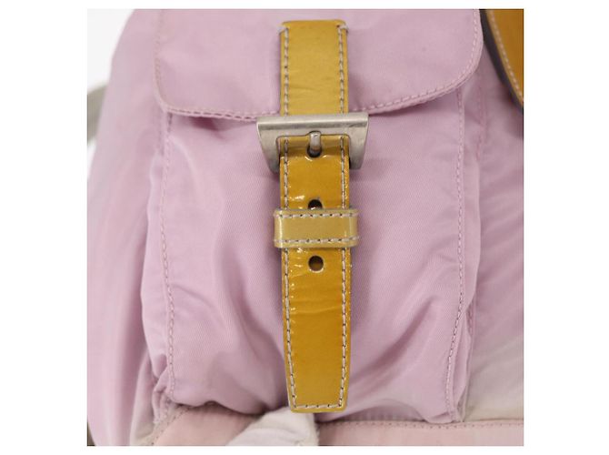 PRADA Backpack Nylon Pink Silver Auth 152952 Silvery - view 18