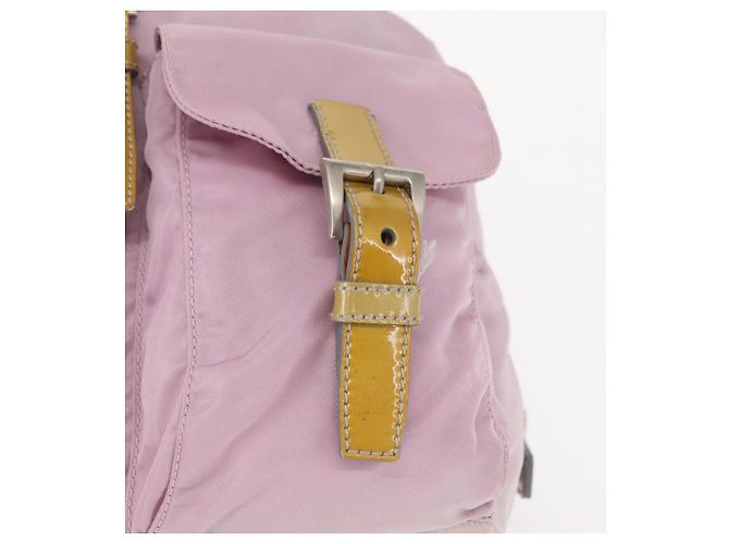 PRADA Backpack Nylon Pink Silver Auth 152952 Silvery - view 19