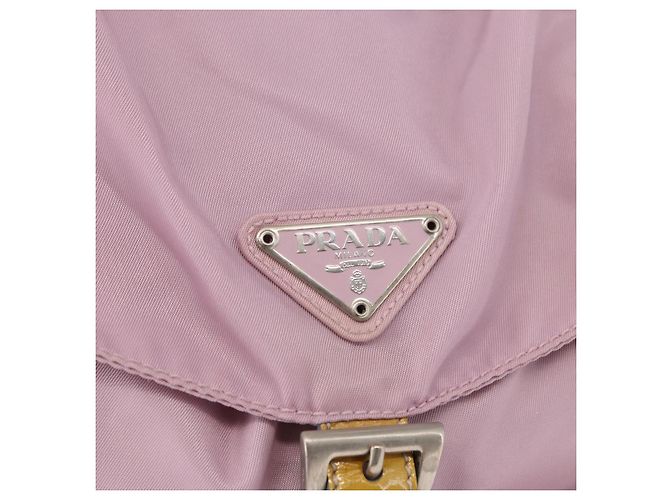 PRADA Backpack Nylon Pink Silver Auth 152952 Silvery - view 21