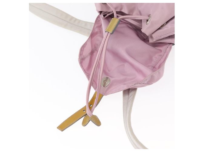 PRADA Backpack Nylon Pink Silver Auth 152952 Silvery - view 22