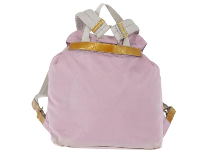 PRADA Backpack Nylon Pink Silver Auth 152952 Silvery - view 3