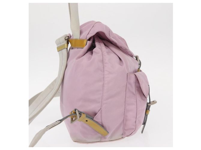 PRADA Backpack Nylon Pink Silver Auth 152952 Silvery - view 5