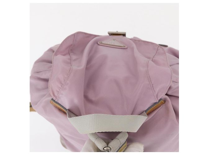 PRADA Backpack Nylon Pink Silver Auth 152952 Silvery - view 6
