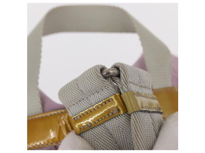 PRADA Backpack Nylon Pink Silver Auth 152952 Silvery - view 9