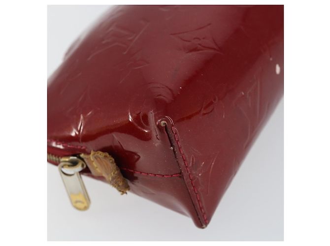 LOUIS VUITTON Pochette Cosmetica PM Pouch Rouge Grunadine M91746 Auth 149288 - vista 15