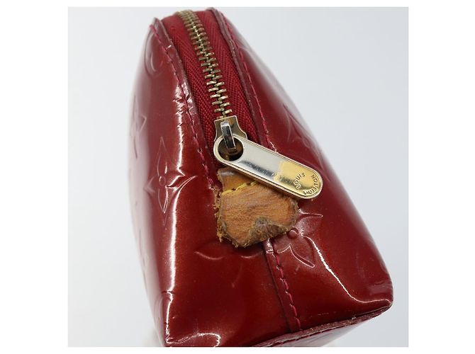 LOUIS VUITTON Pochette Cosmetica PM Pouch Rouge Grunadine M91746 Auth 149288 - vista 17