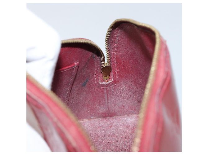 LOUIS VUITTON Pochette Cosmetica PM Pouch Rouge Grunadine M91746 Auth 149288 - vista 19