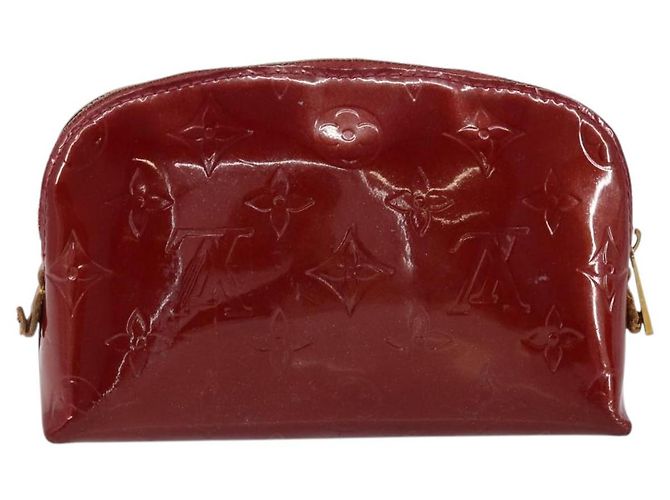LOUIS VUITTON Pochette Cosmetica PM Pouch Rouge Grunadine M91746 Auth 149288 - vista 2