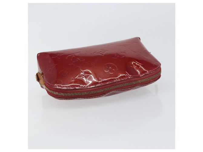 LOUIS VUITTON Pochette Cosmetica PM Pouch Rouge Grunadine M91746 Auth 149288 - vista 5