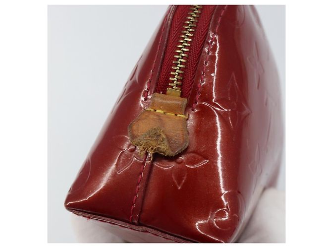 LOUIS VUITTON Pochette Cosmetica PM Pouch Rouge Grunadine M91746 Auth 149288 - vista 8