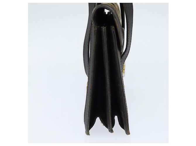 Céline Borsa a mano Celine C Sulky in tela e pelle marrone dorato Auth 147776 D'oro - vista 4