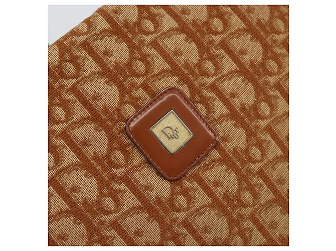 Borsa a Spalla in Tela Trotter Christian Dior Marrone Oro Auth bs31572 D'oro - vista 14