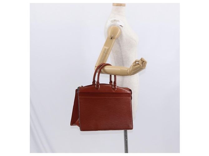 LOUIS VUITTON Borsa a Mano Epi Riviera Marrone M48183 LV Auth bs31553 - vista 22