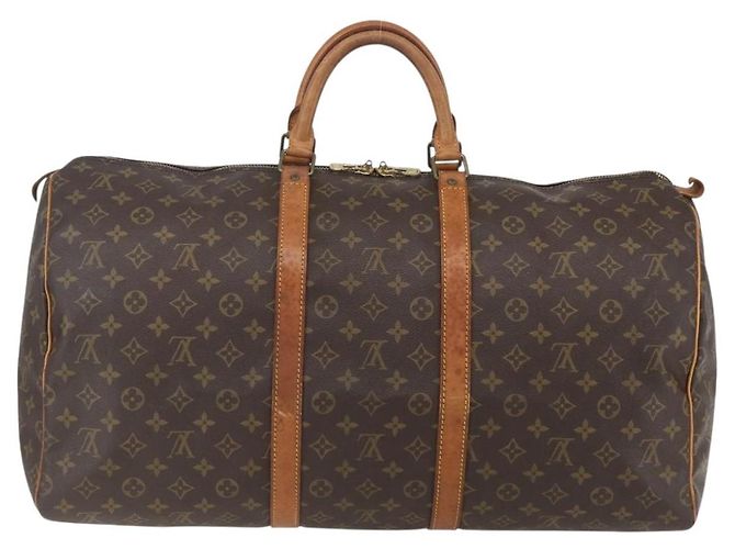 LOUIS VUITTON Borsa Boston Monogram Keepall 55 M41424 LV Auth ka634 Monogramma - vista 2