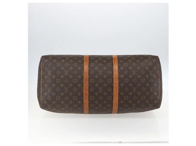 LOUIS VUITTON Borsa Boston Monogram Keepall 55 M41424 LV Auth ka634 Monogramma - vista 5