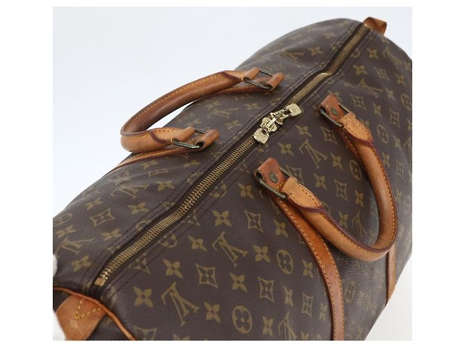 LOUIS VUITTON Borsa Boston Monogram Keepall 55 M41424 LV Auth ka634 Monogramma - vista 6