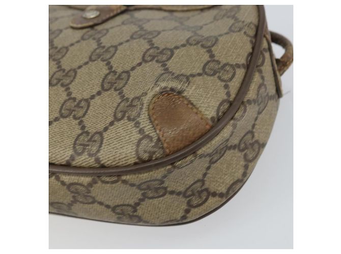 Borsa Sherry Line GG Supreme Web di GUCCI in PVC beige e oro 89 02 066 Auth 156823 D'oro - vista 10