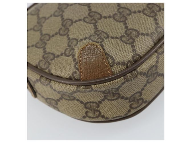 Borsa Sherry Line GG Supreme Web di GUCCI in PVC beige e oro 89 02 066 Auth 156823 D'oro - vista 13