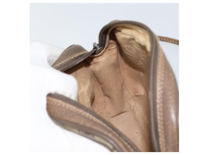 Borsa Sherry Line GG Supreme Web di GUCCI in PVC beige e oro 89 02 066 Auth 156823 D'oro - vista 18