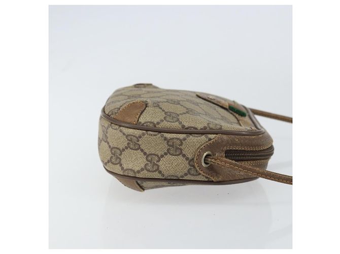 Borsa Sherry Line GG Supreme Web di GUCCI in PVC beige e oro 89 02 066 Auth 156823 D'oro - vista 4