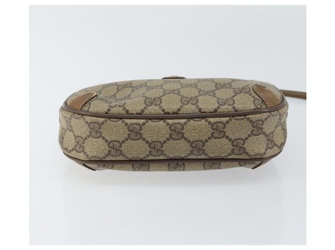 Borsa Sherry Line GG Supreme Web di GUCCI in PVC beige e oro 89 02 066 Auth 156823 D'oro - vista 9