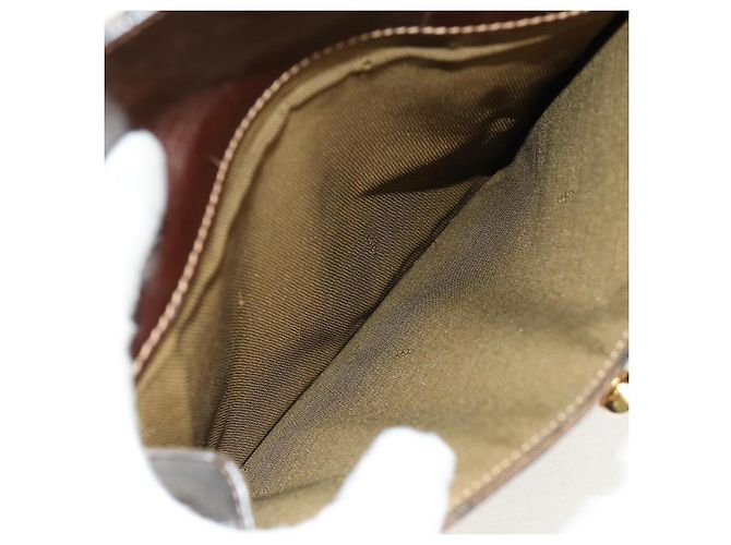 Borsa a mano in tela Zucca FENDI nera e marrone Auth 156483V Nero - vista 11