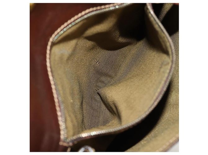 Borsa a mano in tela Zucca FENDI nera e marrone Auth 156483V Nero - vista 26